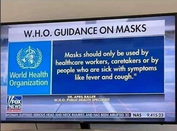 W.H.O. masks