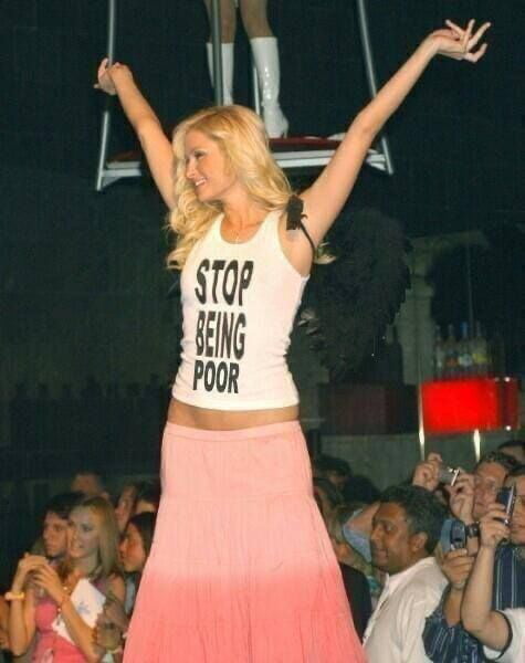 Stop being poor