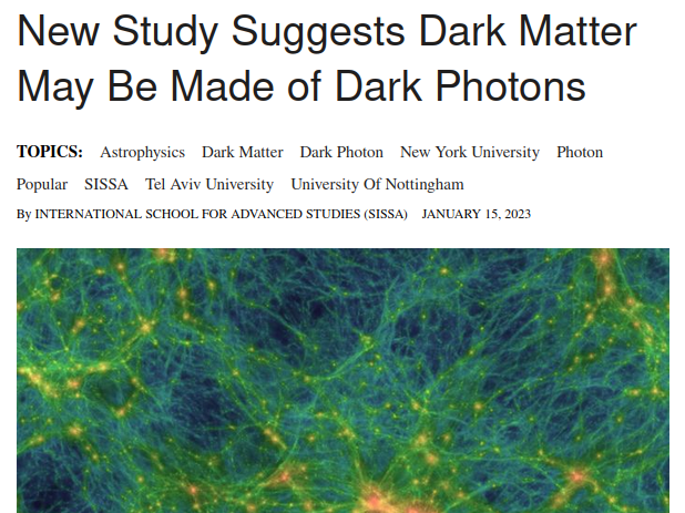 Dark matter
                      photons